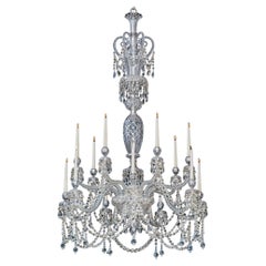 A Fourteen Light Victorian Crystal Chandelier By F&C Osler
