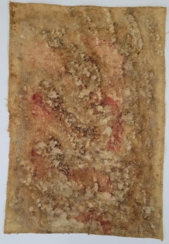 Un frammento da un altro pianeta (5) - Arte botanica tinta in pianta su tela di cotone