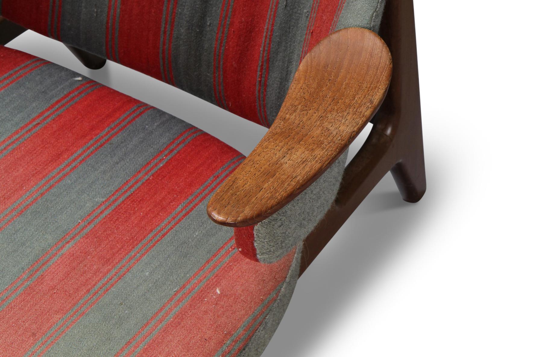 20th Century A Frame Lounge Chair in Teak by Carl Edward Matthes For Sale