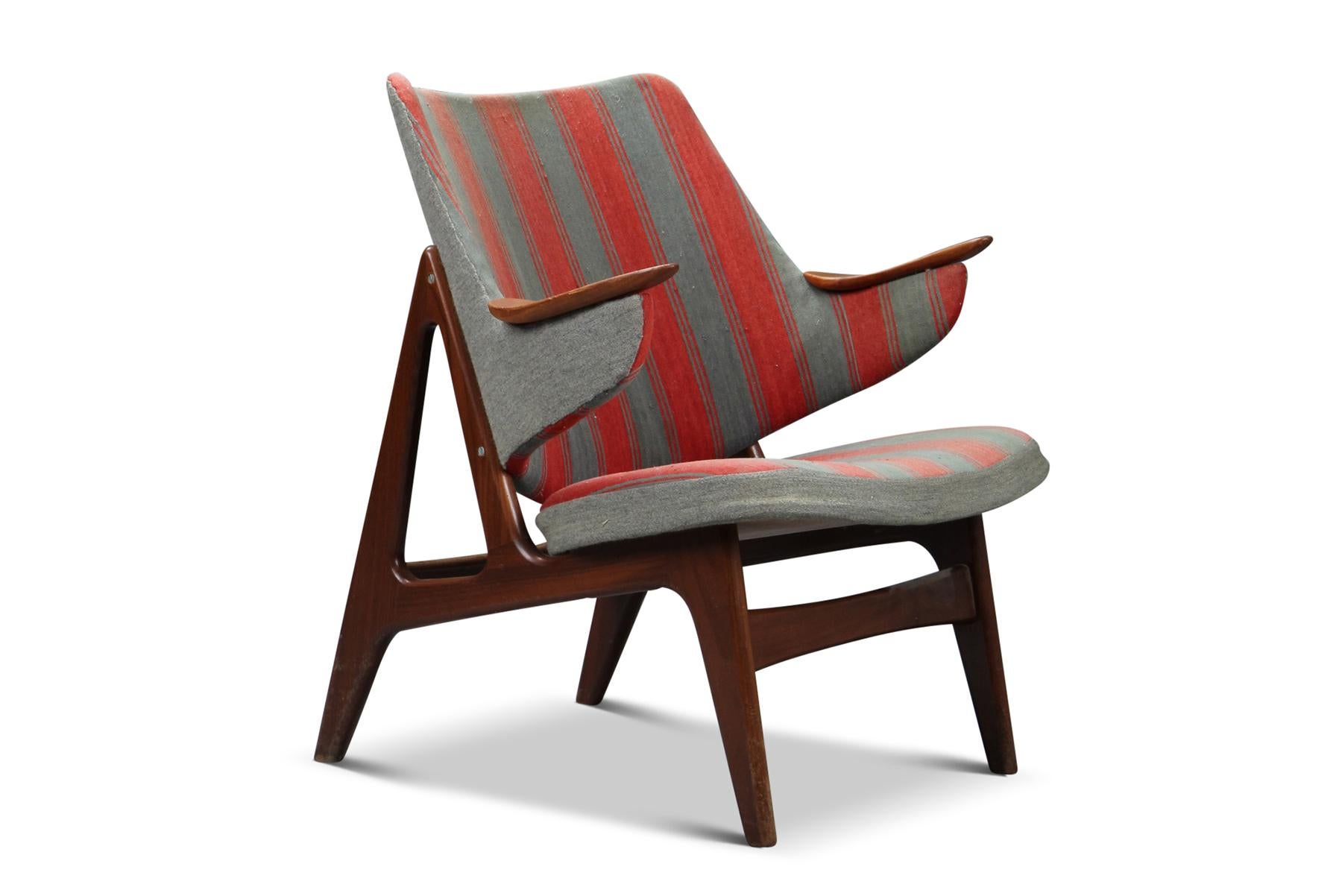 A Frame Lounge Chair in Teak by Carl Edward Matthes For Sale 1
