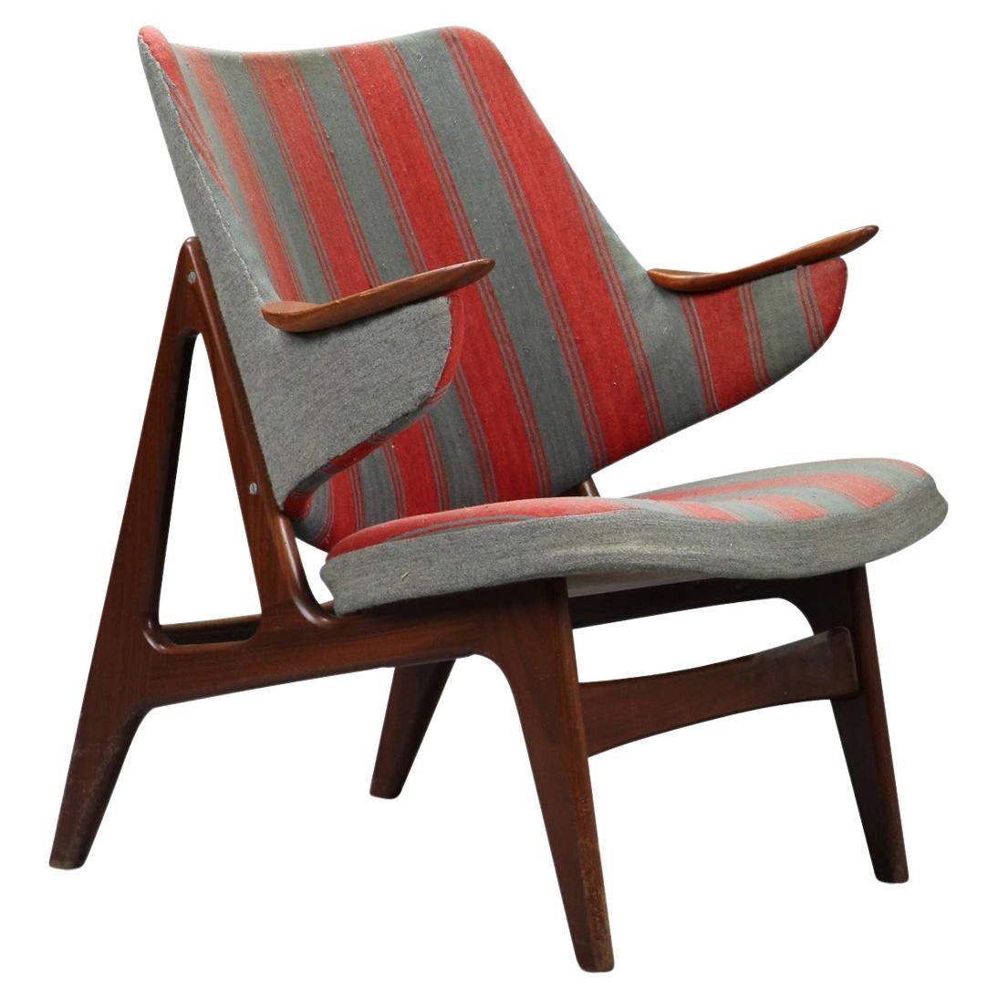 A Frame Lounge Chair in Teak by Carl Edward Matthes For Sale