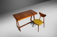 A-Frame Teak-Schreibtisch von Móveis Gerdau, Brasilien, um 1960