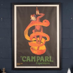 Framed Advertising Poster for Campari, Italy, c.1970