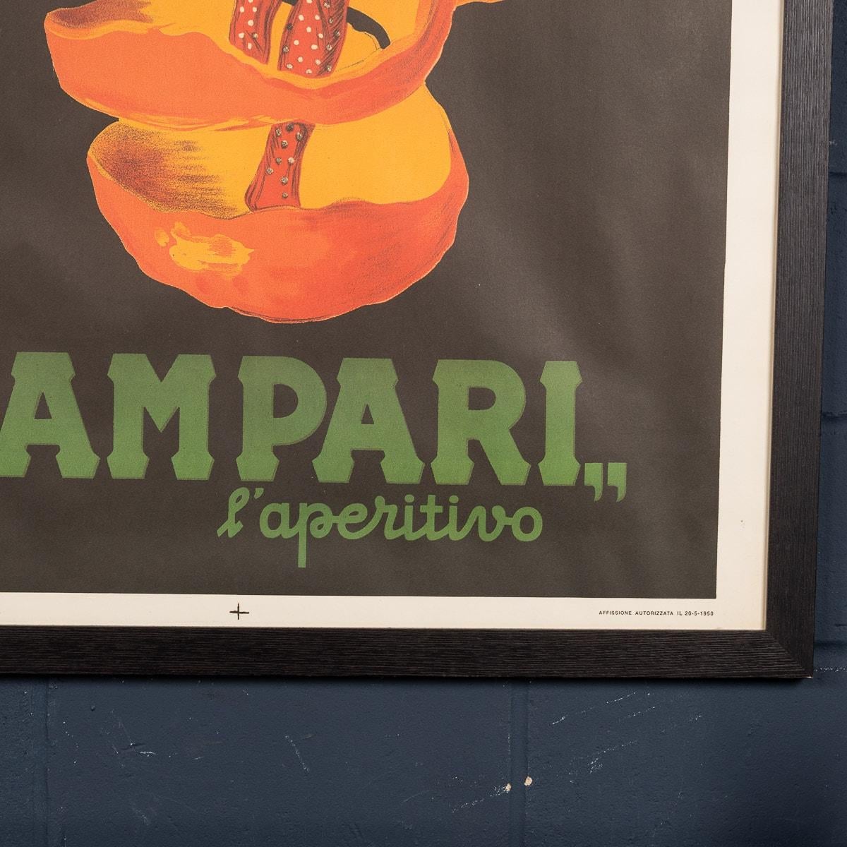 Framed Advertising Poster for Campari, Italy, c.1970 3