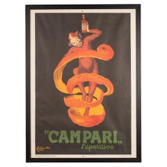 Framed Advertising Poster for Campari, Italy, c.1970
