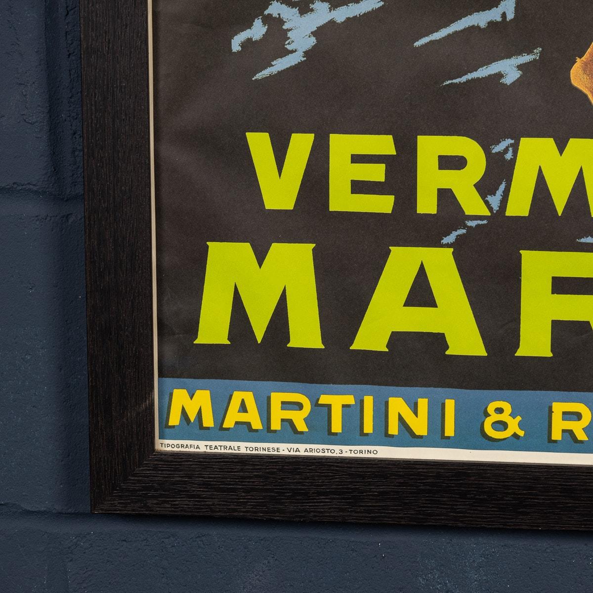 Framed Advertising Poster for Martini, Italy, circa 1960 6
