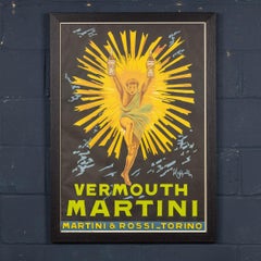 Framed Advertising Poster for Martini, Italy, circa 1960