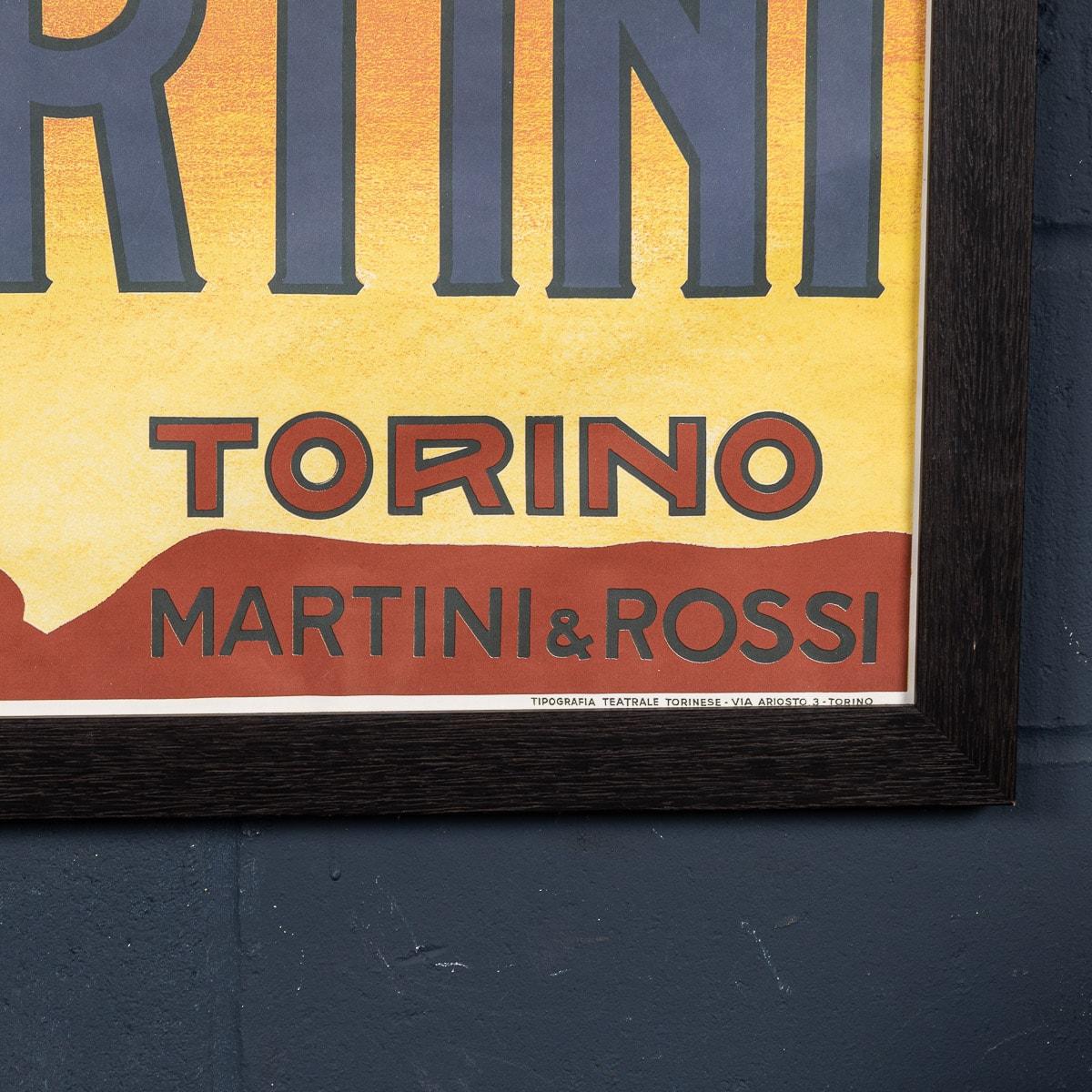 Framed Advertising Poster for Martini, Italy, c.1970 4