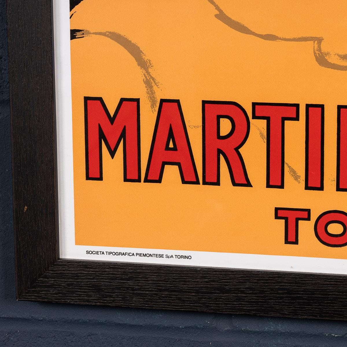 Affiche publicitaire encadrée pour Martini, Italie, datant d'environ 1970 en vente 6