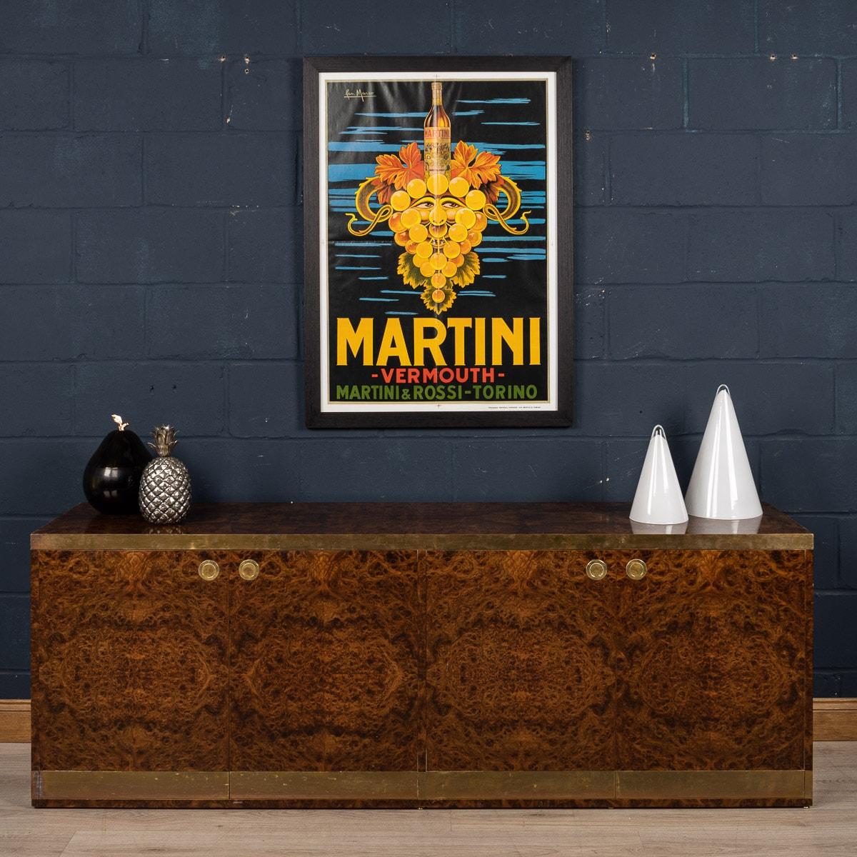 italien Affiche publicitaire encadrée pour Martini, Italie, datant d'environ 1970 en vente