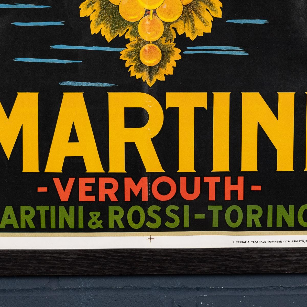 Affiche publicitaire encadrée pour Martini, Italie, datant d'environ 1970 en vente 3