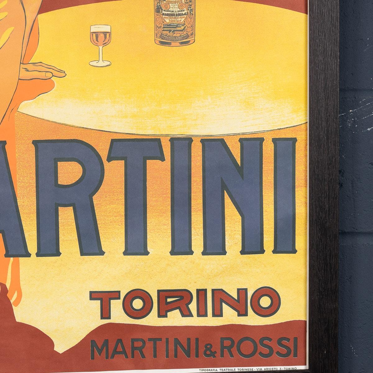 Gerahmtes Werbeplakat für Martini, Italien, um 1970 3