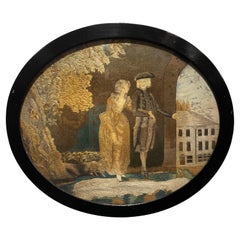 Tapiz de imitación de tocón enmarcado, finales del siglo XVIII / principios del XIX