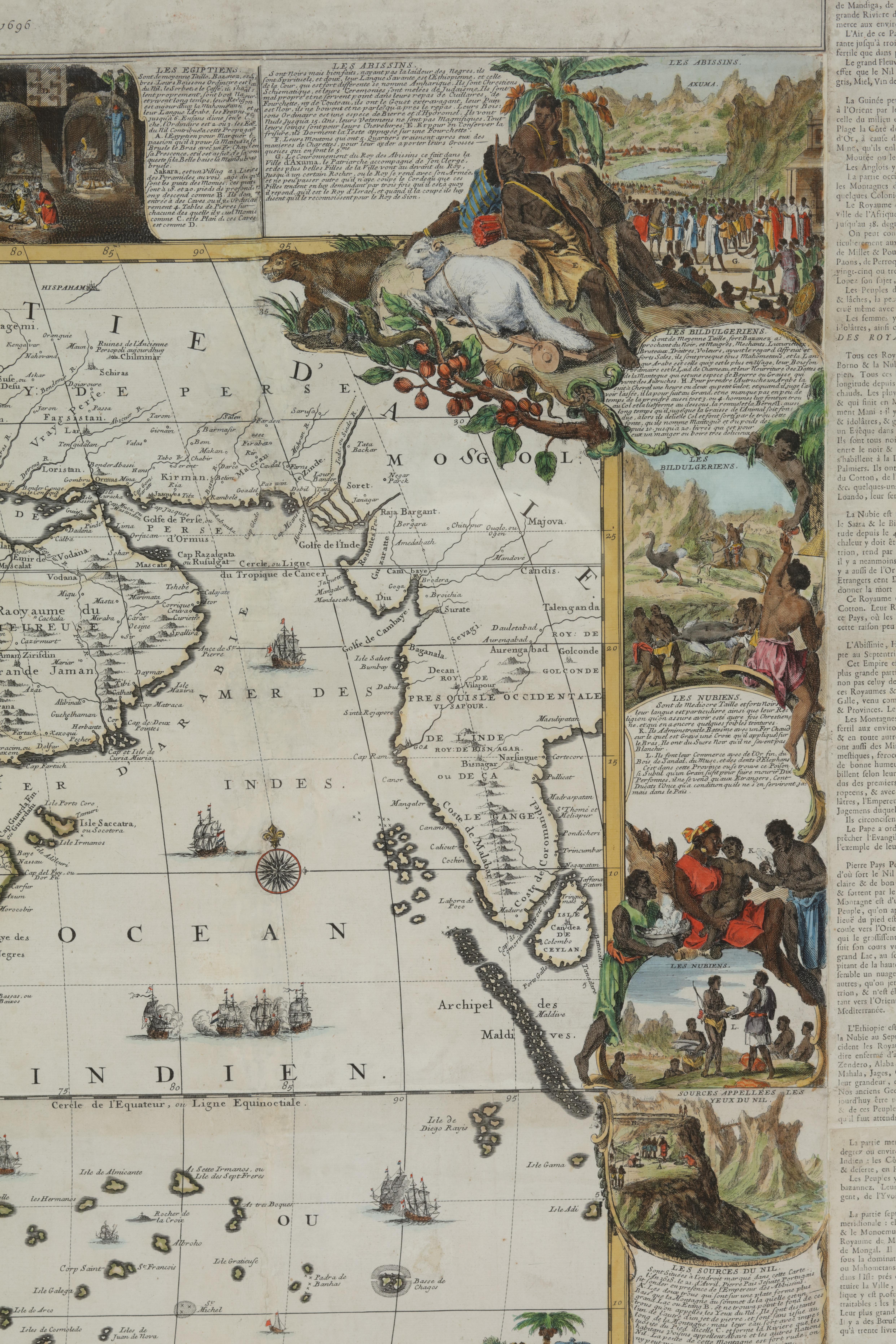 Nicolas de Fer (PARIS 1647-1720)

L’Afrique divisée selon letendu de ses principales parties, et dont les points principaux sont placez sur les observations des Messieurs de l’Academie Royale des Sciences. Dressée par N. De Fer, Geographe de