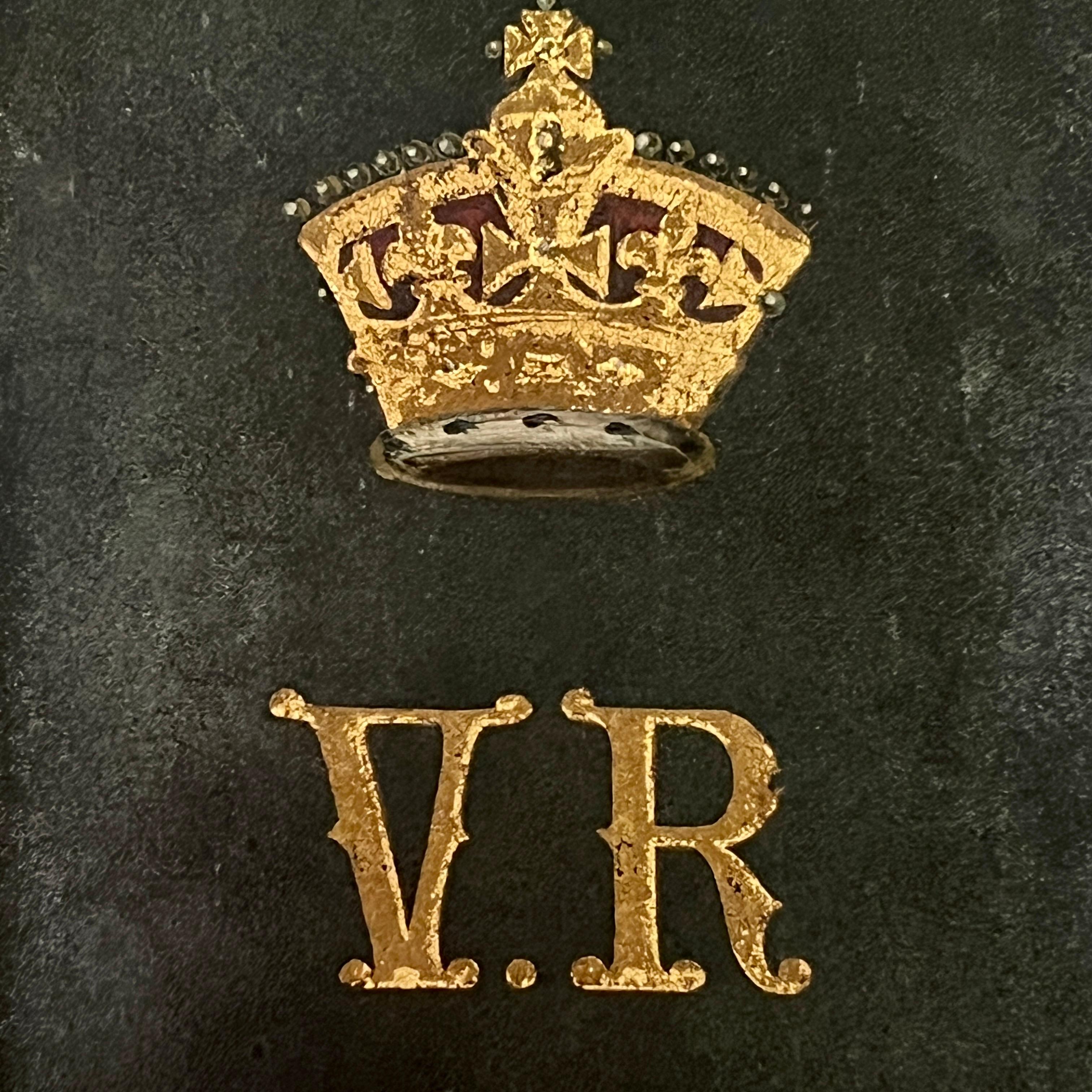 A Framed Hand Painted Coat Of Arms Coach Panel Circa 1900 For Sale 2