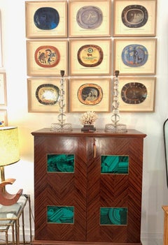 Una litografia incorniciata dello svedese, portafoglio di 200 "Ceramiques de Picasso".