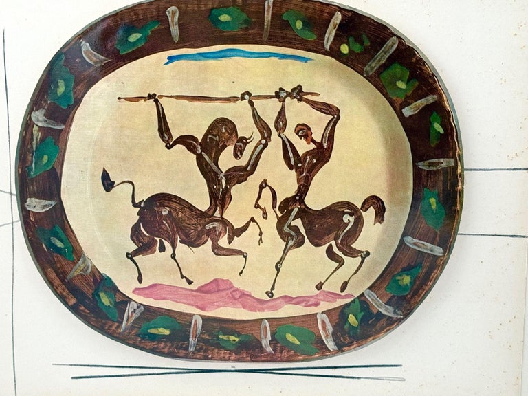 A framed lithograph from the Swedish, portfolio of 200 “Ceramiques