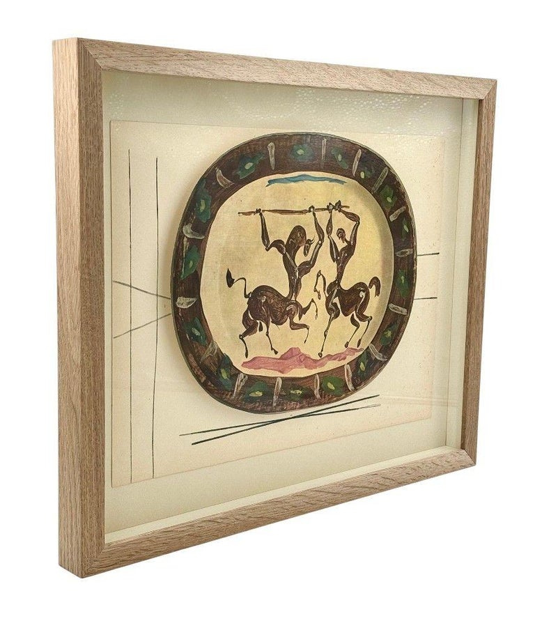 A framed lithograph from the Swedish, portfolio of 200 “Ceramiques