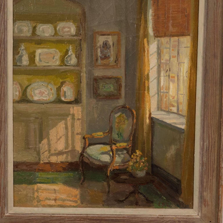 Framed Oil Painting Of An Interior For At 1stdibs Interior Paintings Can Capture The Soul Of A Room And This One Is Particularly Striking