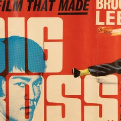 A Framed Original British Quad Bruce Lee "The Big Boss" Movie Poster, c.1971