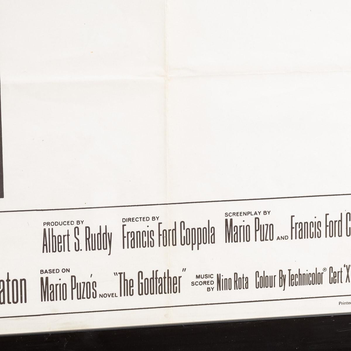 20ième siècle Affiche d'origine du film Godfather encadrée, vers 1972 en vente