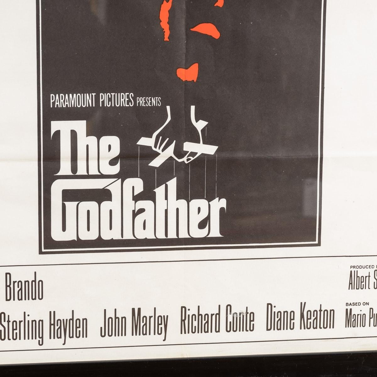 Affiche d'origine du film Godfather encadrée, vers 1972 en vente 2