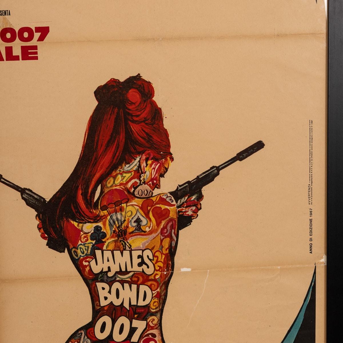A Framed Original James Bond 007 'Casino Royale' Movie Poster, c.1967 For Sale 1