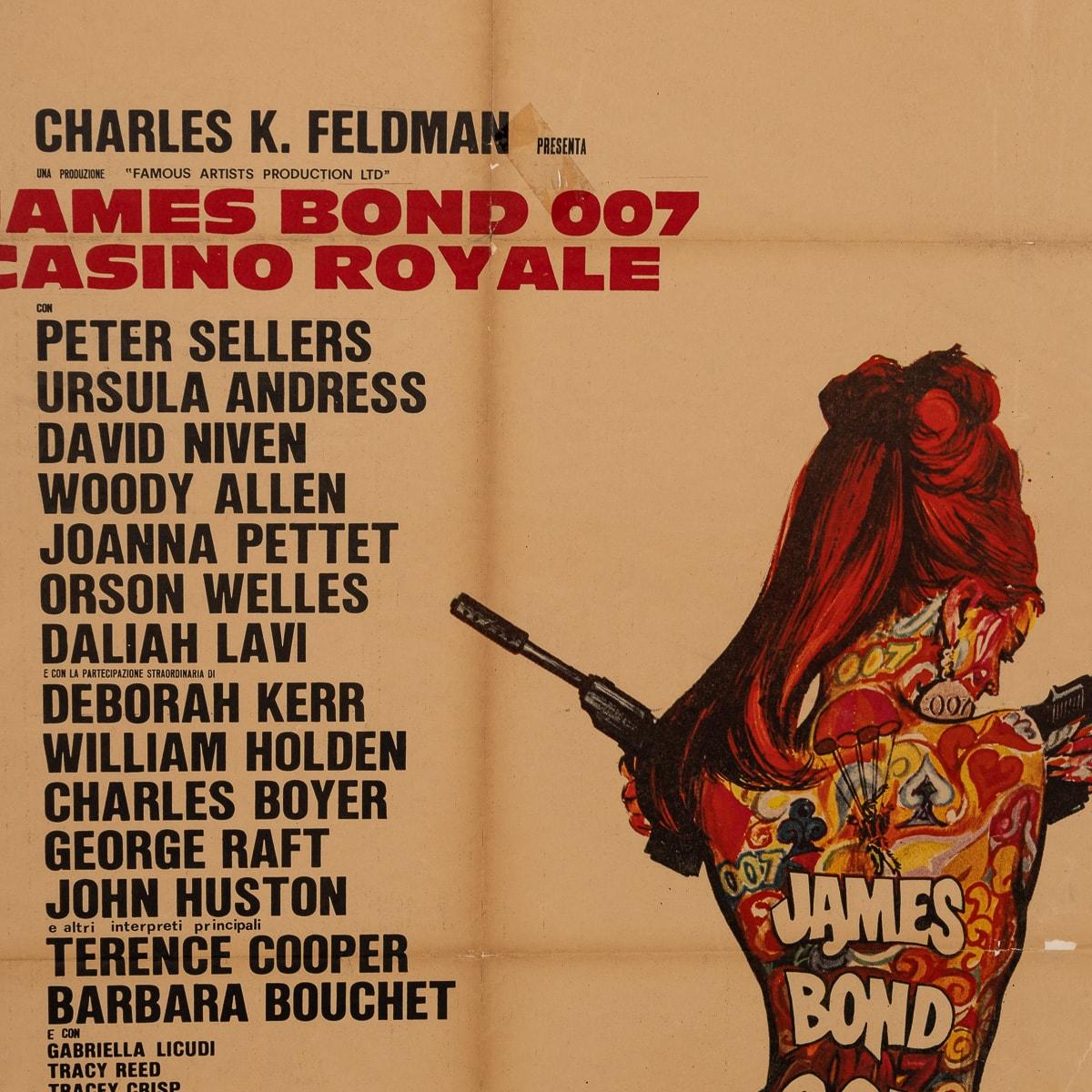 A Framed Original James Bond 007 'Casino Royale' Movie Poster, c.1967 For Sale 2