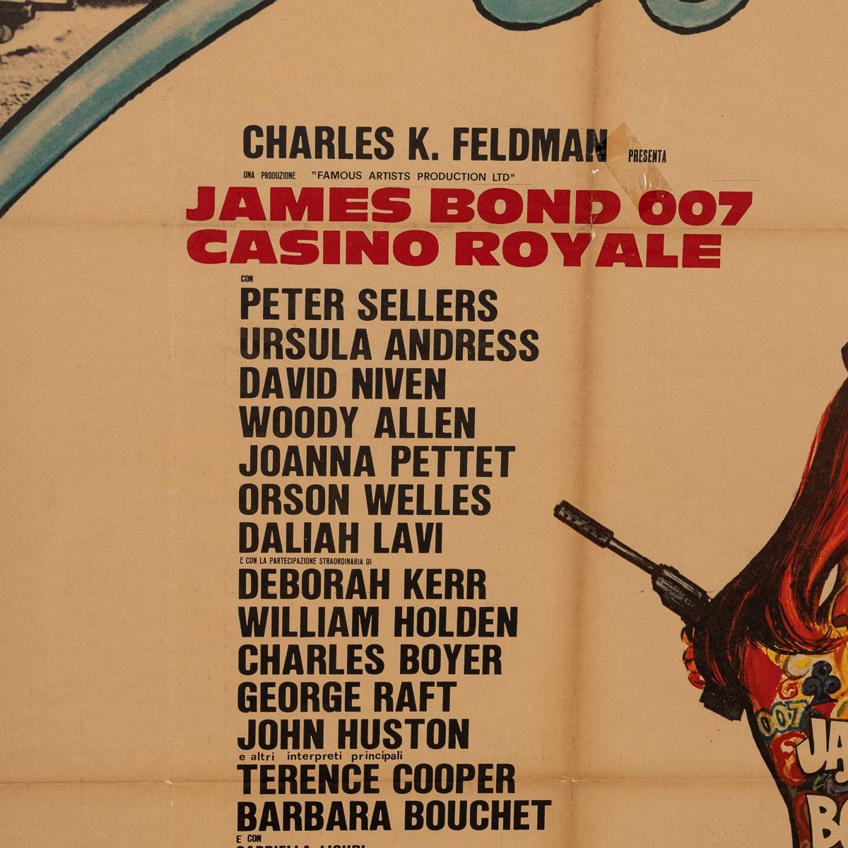 A Framed Original James Bond 007 'Casino Royale' Movie Poster, c.1967 For Sale 3