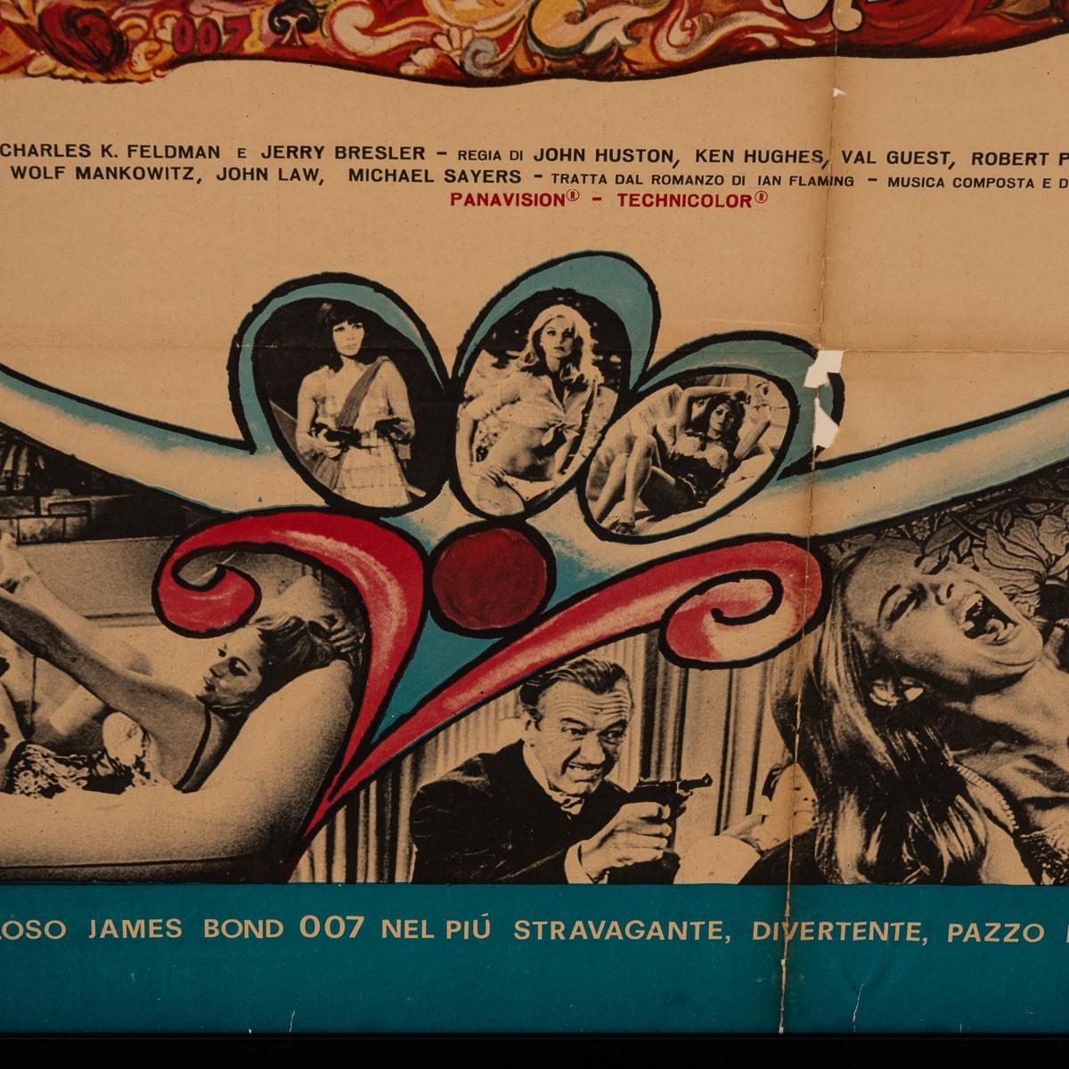 A Framed Original James Bond 007 'Casino Royale' Movie Poster, c.1967 For Sale 7