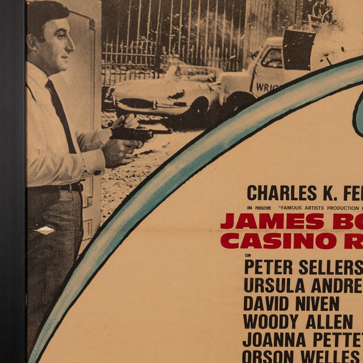 British A Framed Original James Bond 007 'Casino Royale' Movie Poster, c.1967 For Sale