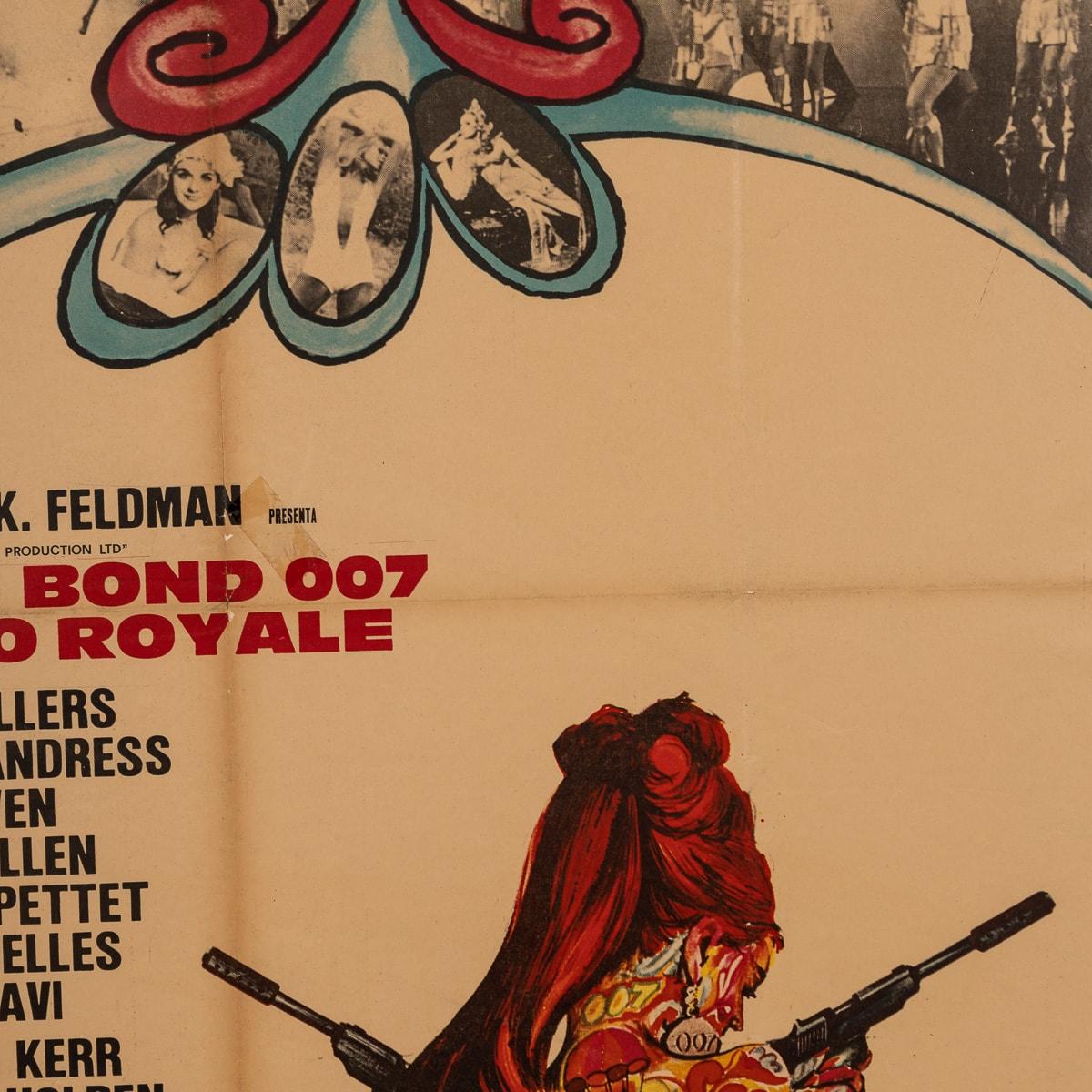 Gerahmtes Original James Bond 007 „ Casino Royale“, Filmplakat, ca. 1967 im Angebot 2