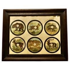 Framed Set of Black Forest Hunting/Shooting Targets This Is a Charming Set