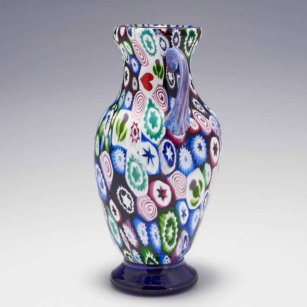 Glass Franco Toffolo John Deacons Silhouette Millefiori Vase C1995