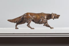 Franz Xavier Bergman Vienna Bronze d'un setter