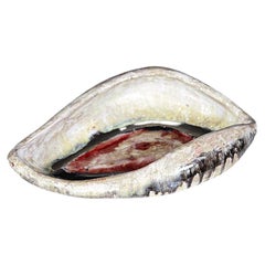 Ciotola in ceramica a forma libera di Alice Colonieu Roaix Francia, anni '60