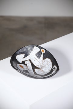 A Free-Form Ceramic Bowl by André Borderie & Vera Szekely France 1950's