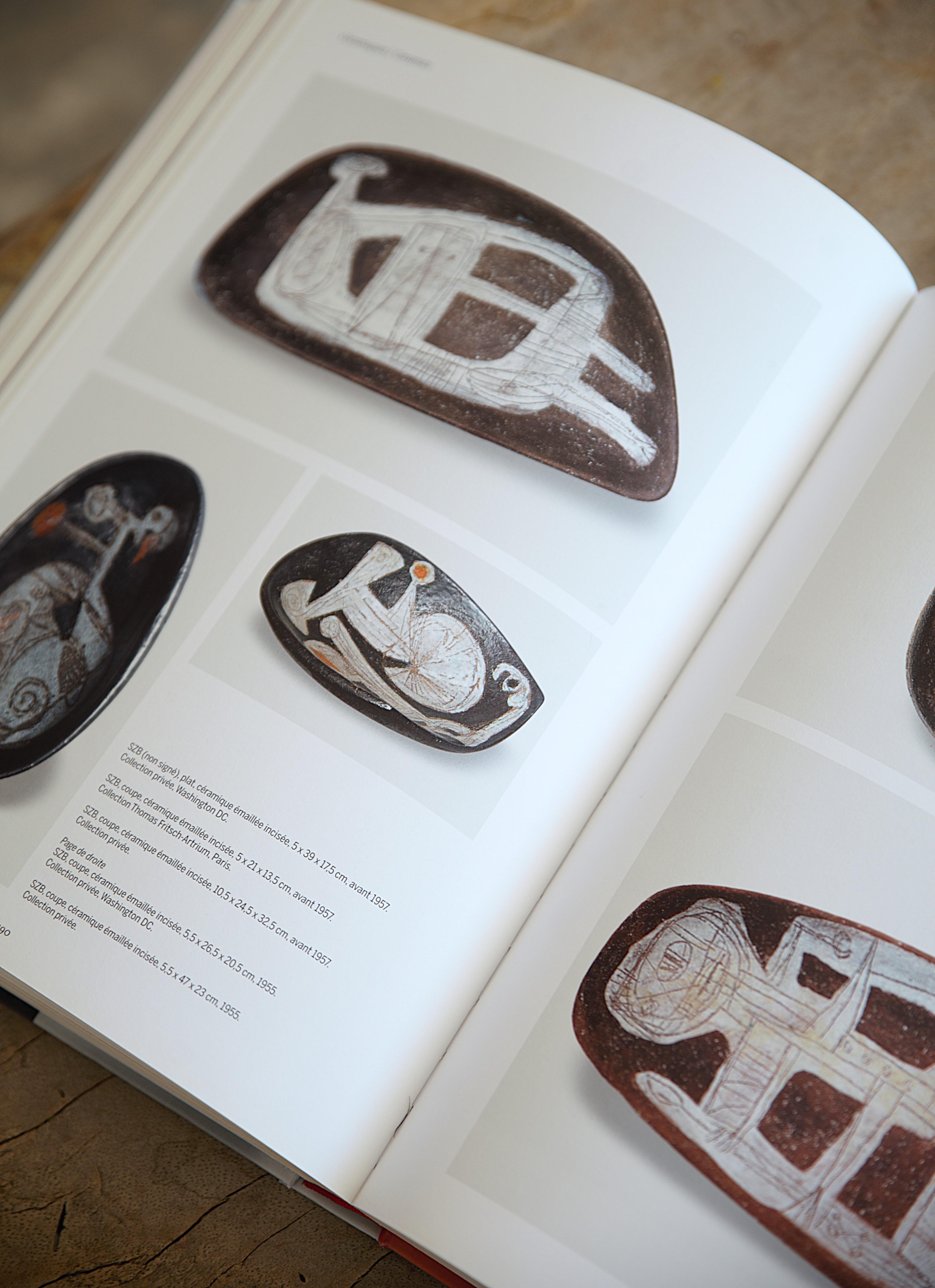 Francese Ciotola in ceramica a forma libera di André Borderie & Vera Szekely Francia, anni '50 in vendita