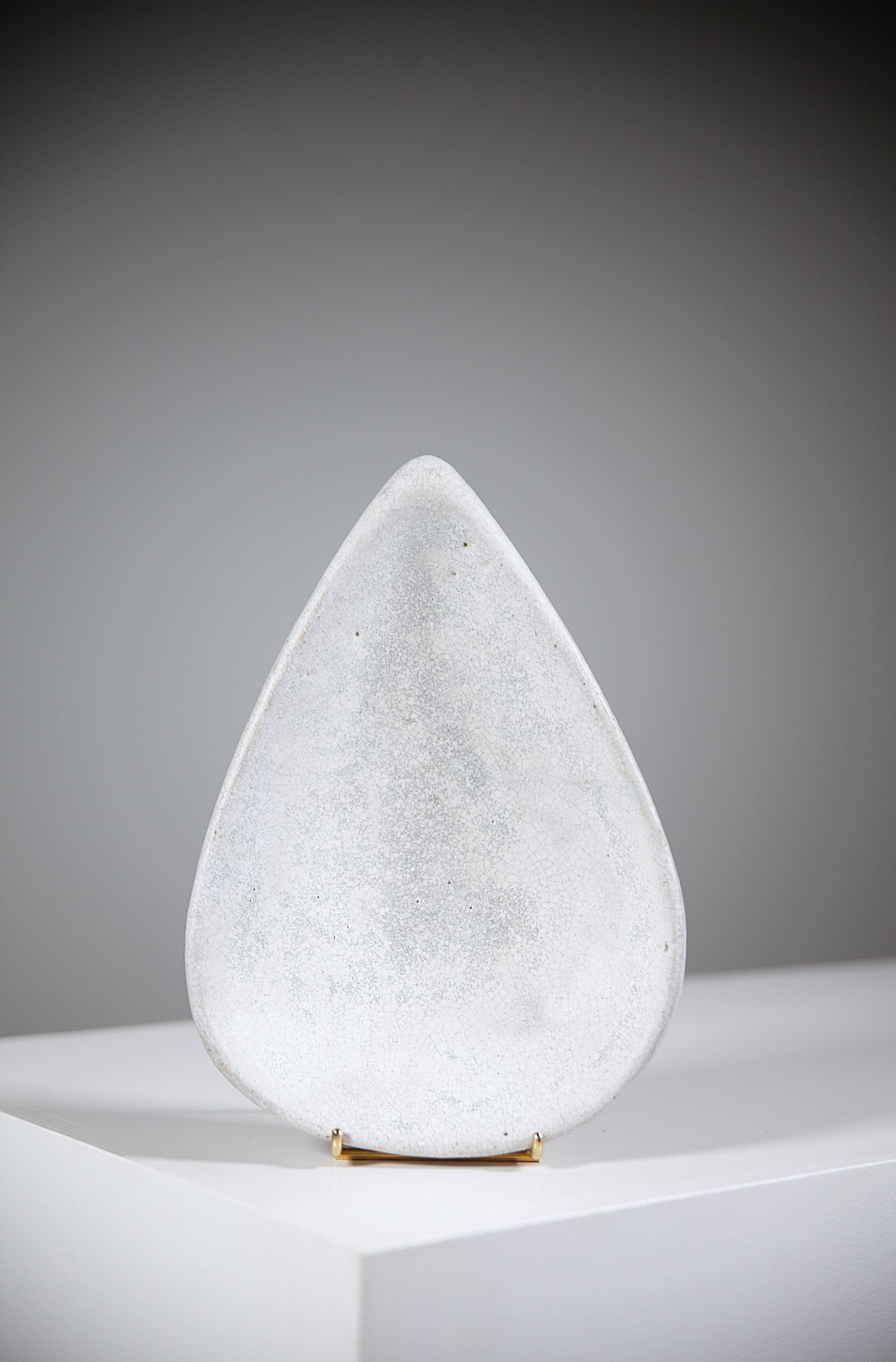 Émaillé Bol en céramique à forme libre d'André Borderie et Vera Szekely France 1950's en vente