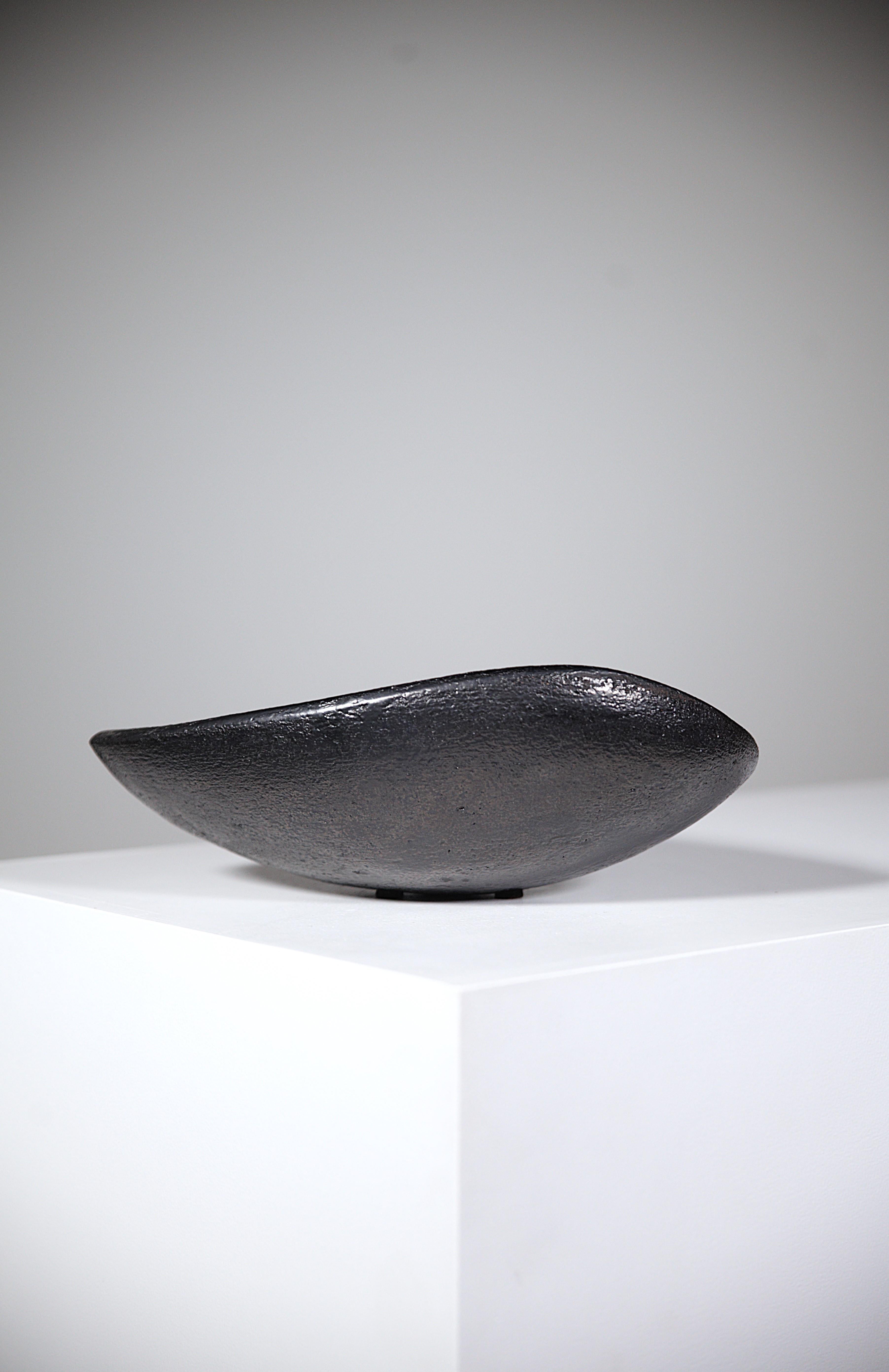 Ciotola in ceramica a forma libera di André Borderie & Vera Szekely Francia, anni '50 in vendita 3