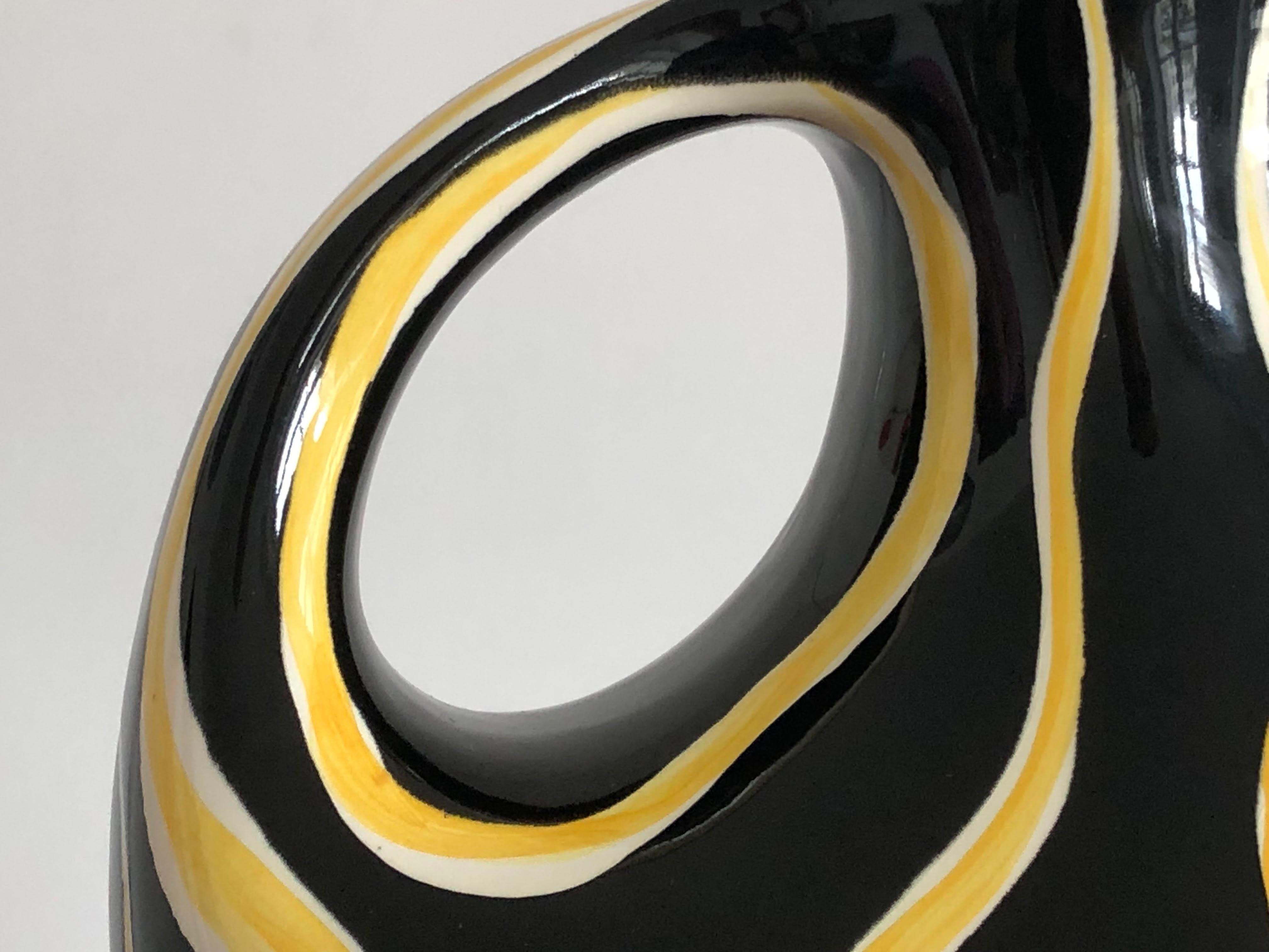 Un vaso o una brocca in ceramica MODERNISTA FREE-FORM  di ANNELIESE BECKH, Francia 1950 in vendita 3