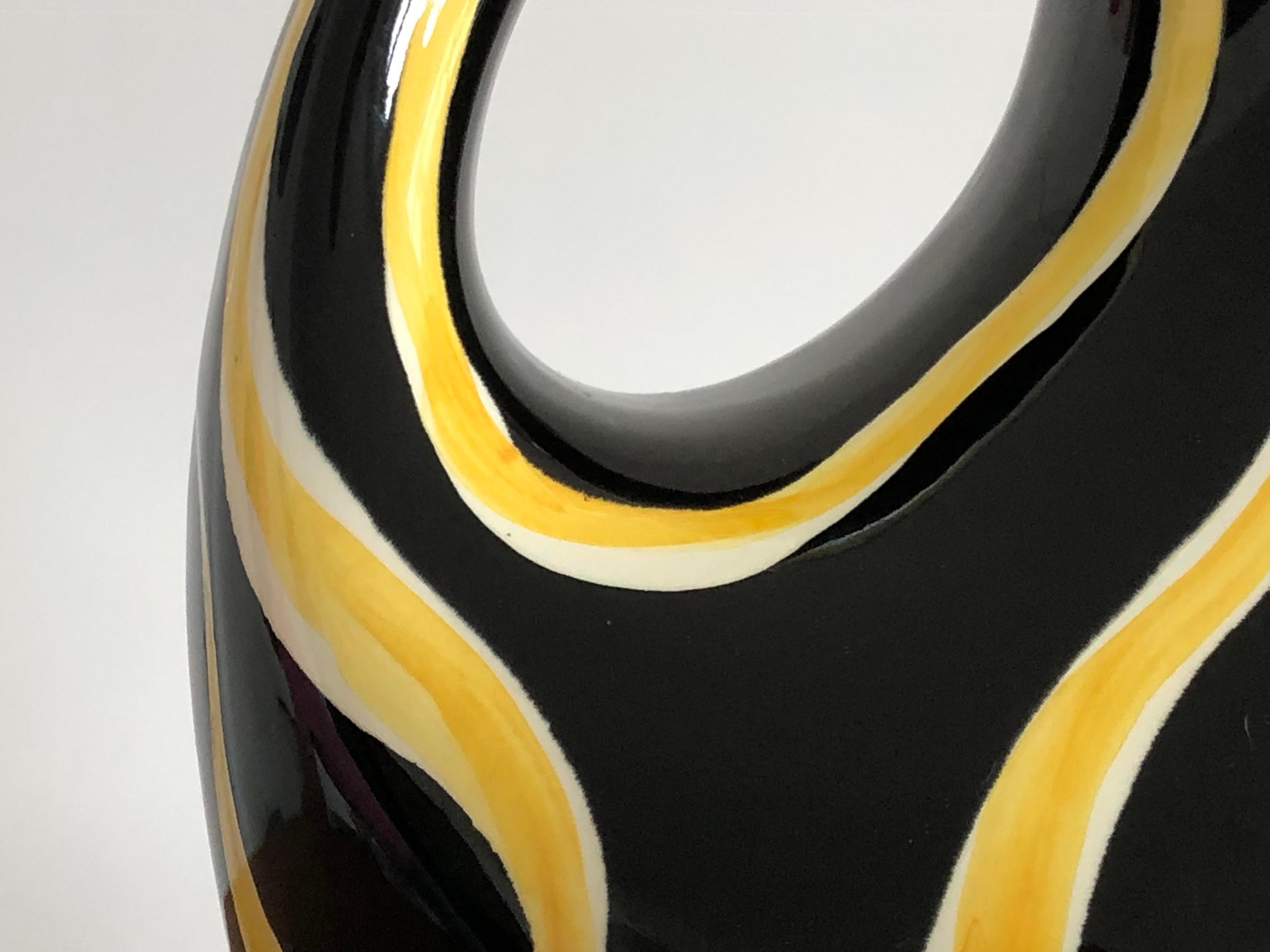 Un vaso o una brocca in ceramica MODERNISTA FREE-FORM  di ANNELIESE BECKH, Francia 1950 in vendita 2