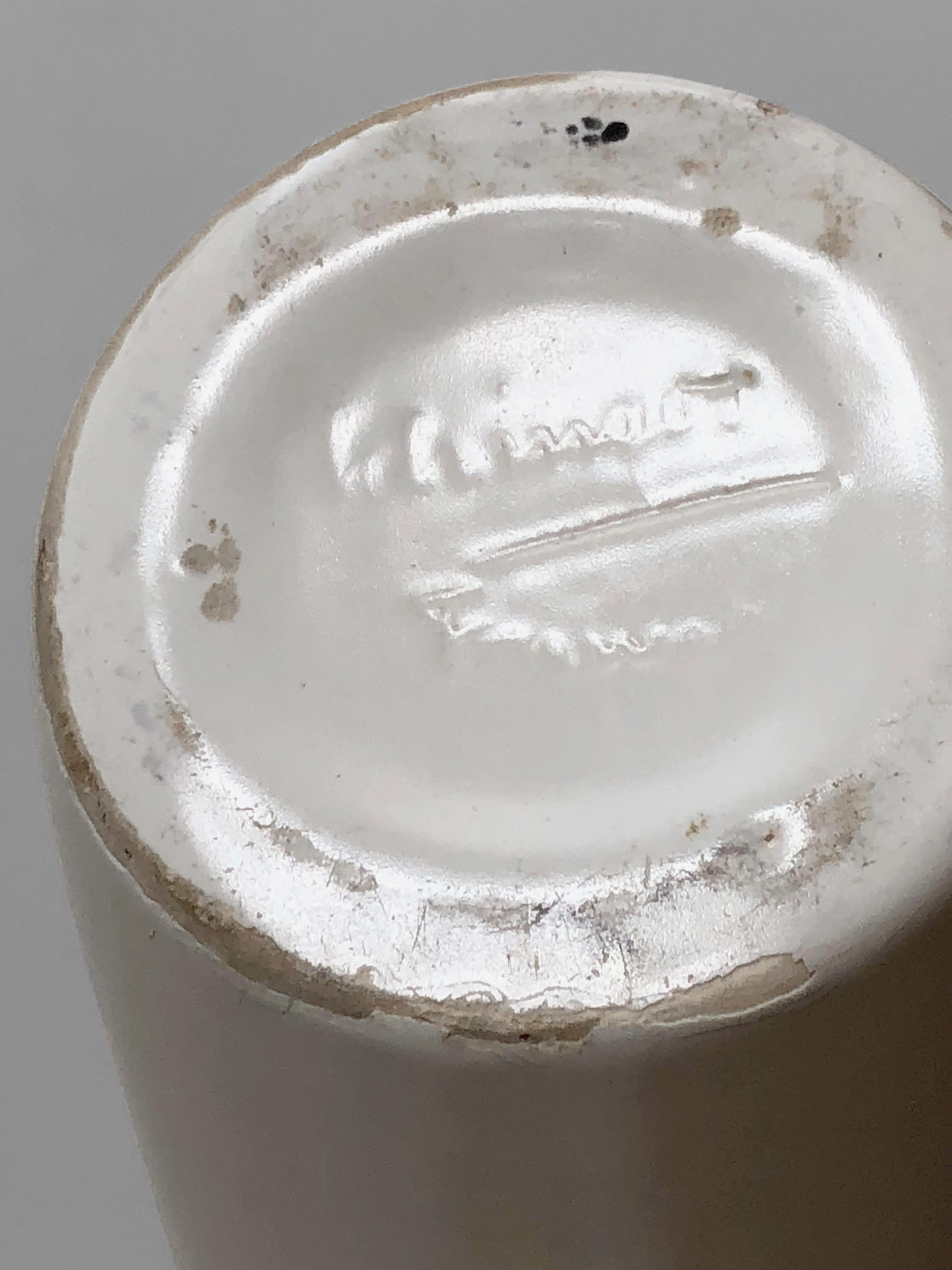A FREE-FORM MODERNIST Ceramic VASE  by ELCHINGER, France 1950 For Sale 2
