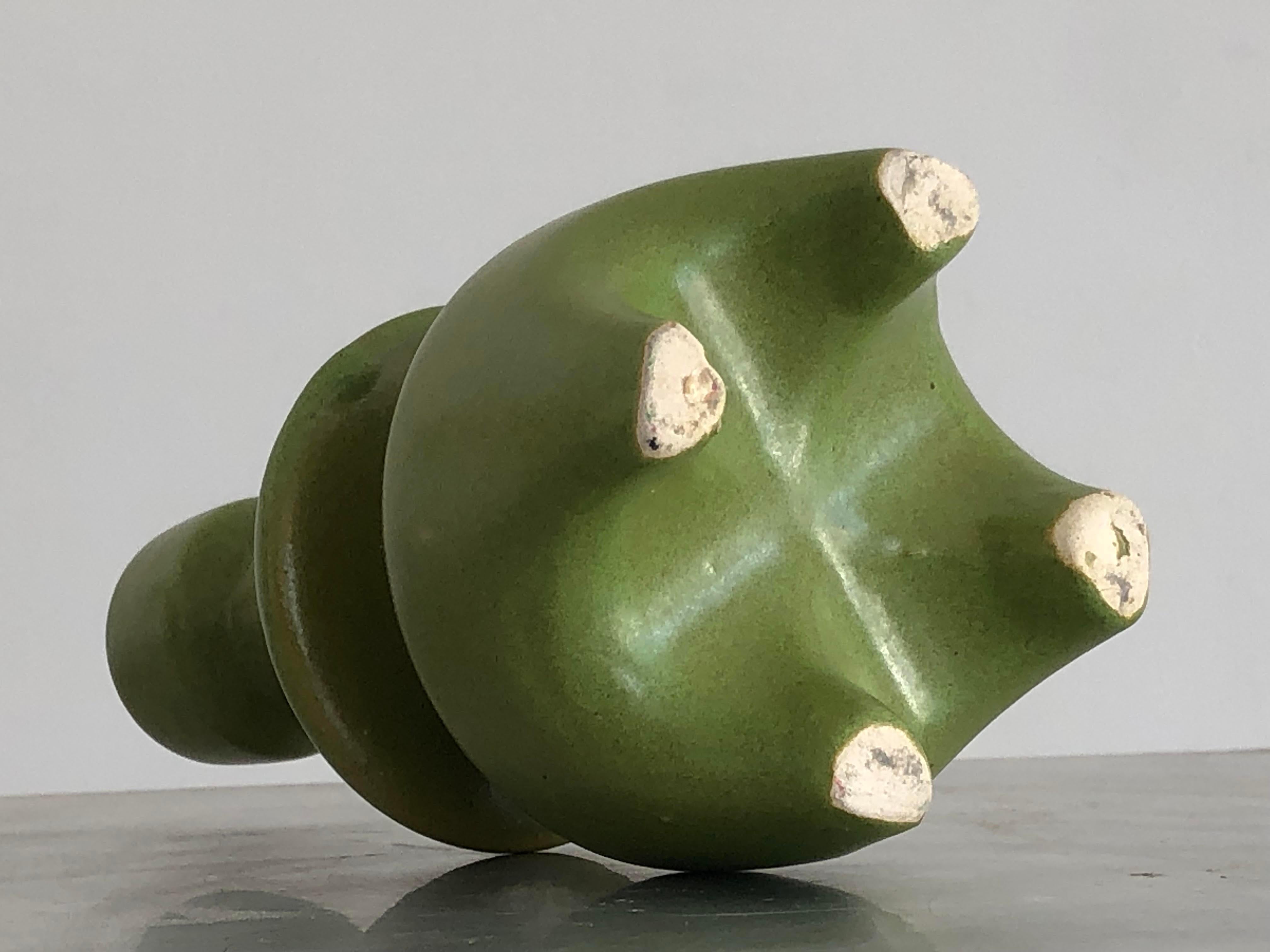 PAR DE VELAS DE CERÁMICA MODERNISTA DE FORMA LIBRE  por ANDRE BAUD, Francia 1950 mediados del siglo XX en venta