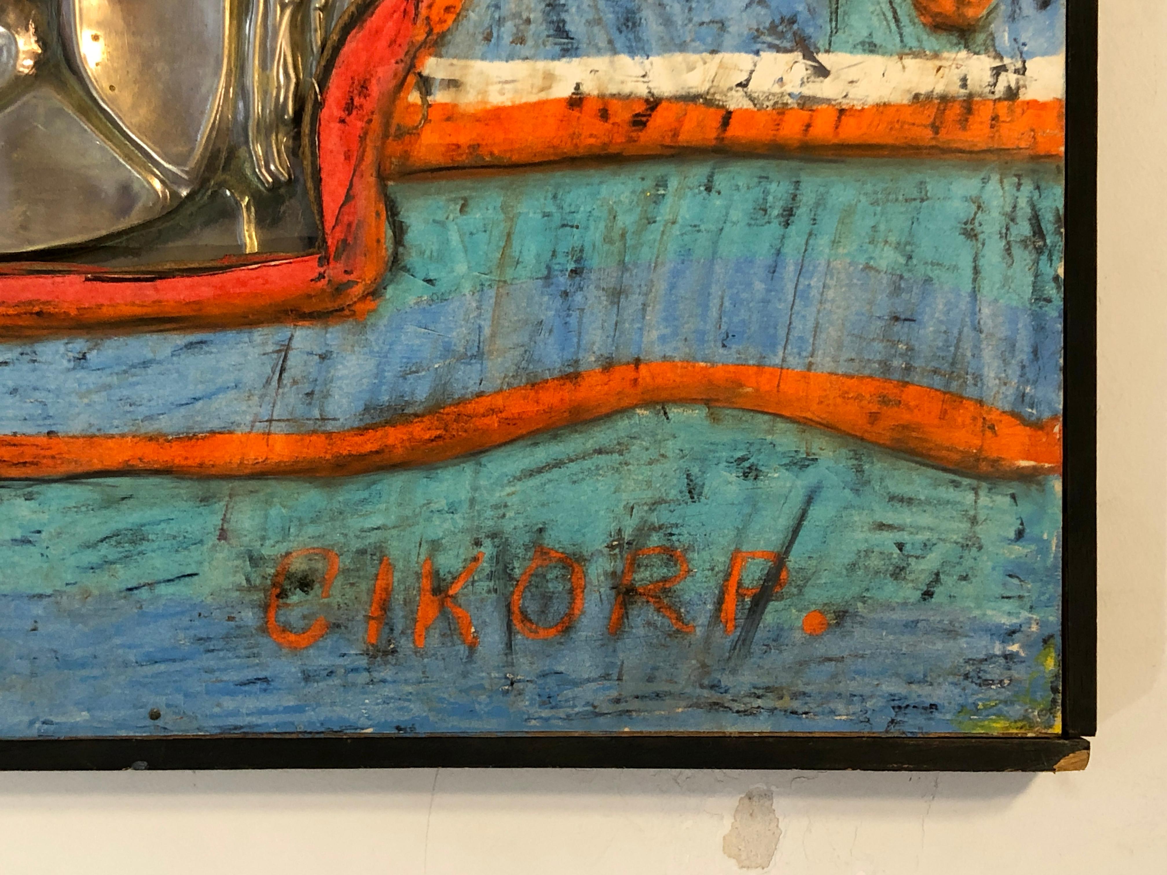 Pittura grafica e figurativa espressionista libera di Cikorp Francia 1990 in vendita 3