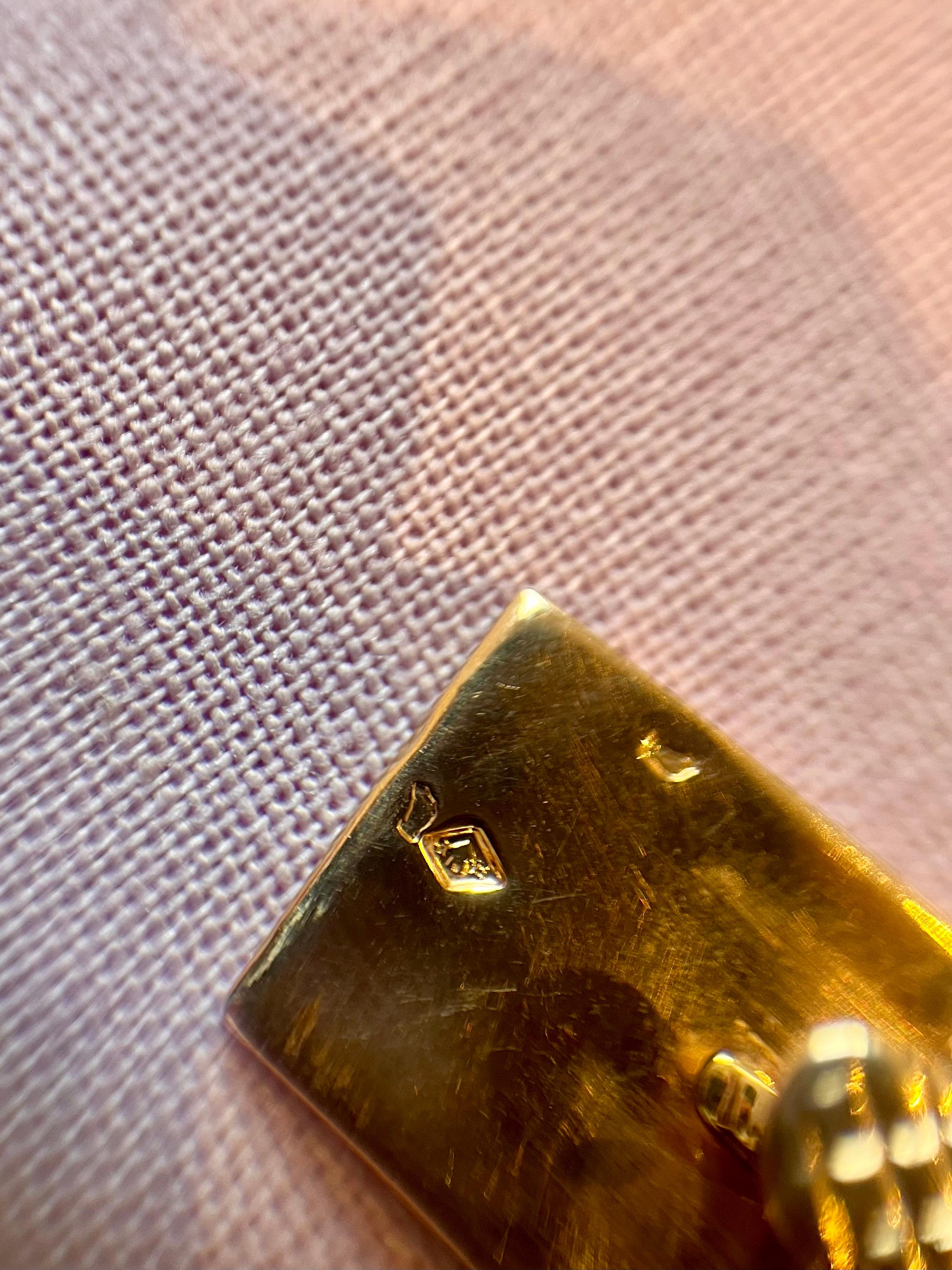 Un bracciale francese in oro rosa massiccio 18 carati in vendita 1