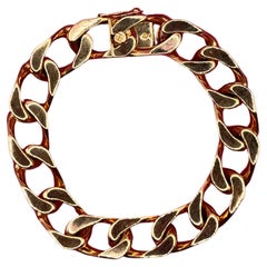Un bracciale francese in oro rosa massiccio 18 carati