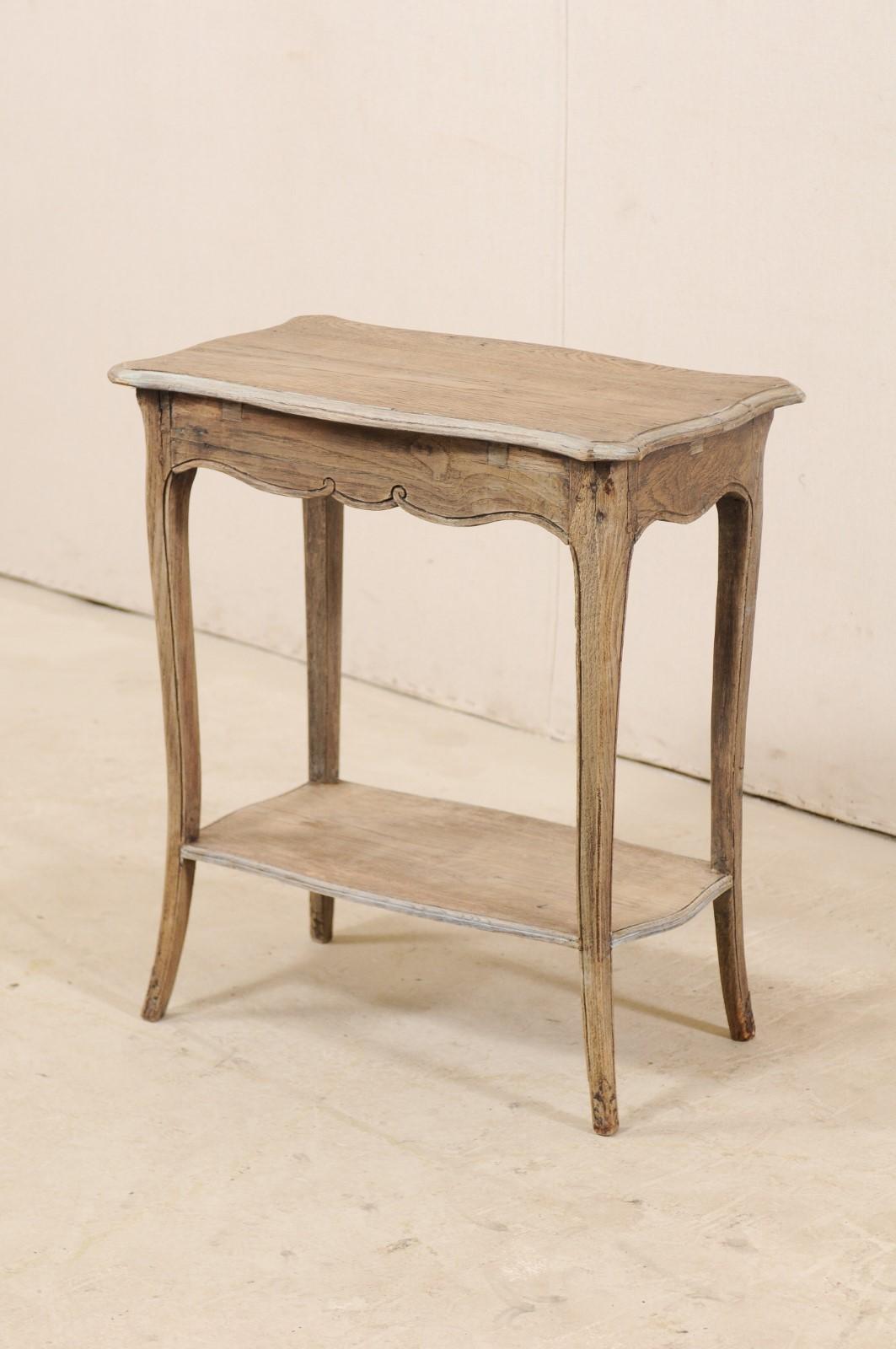 Wood French 18th Century Two-Tiered Sidetable