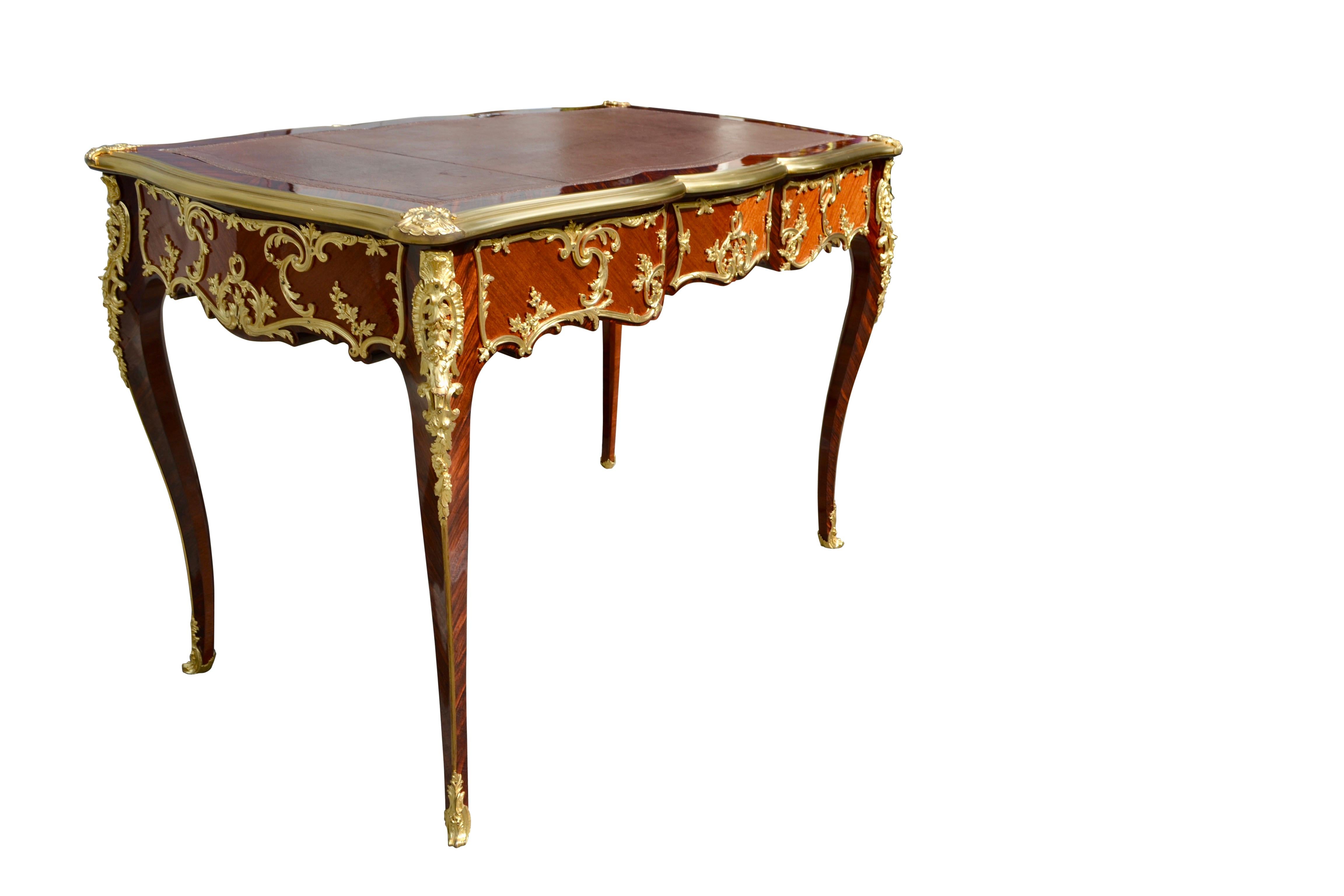French 19th Century Louis XIV Style Ladies Desk Stamped G.Durand  In Good Condition In Vancouver, British Columbia