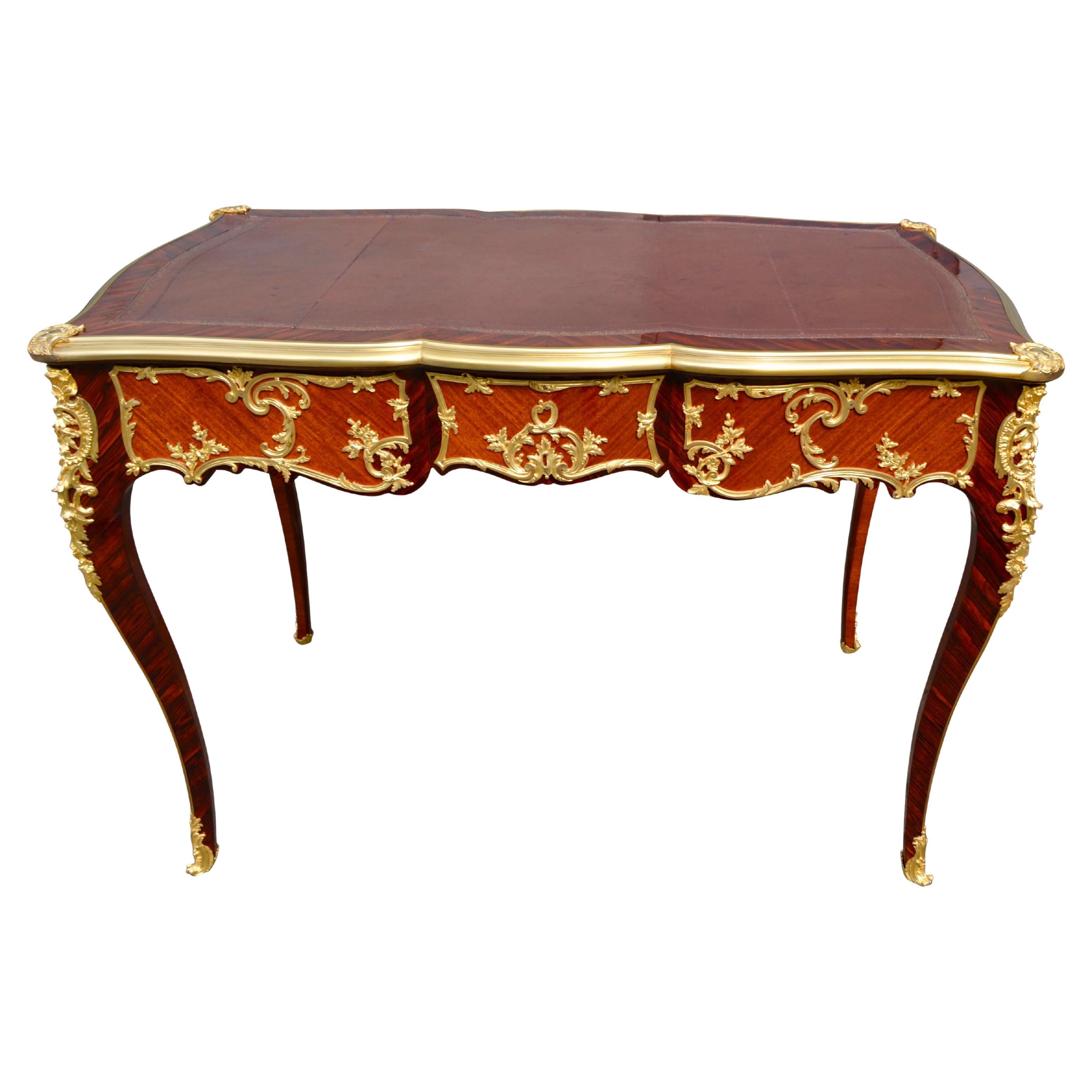 French 19th Century Louis XIV Style Ladies Desk Stamped G.Durand 